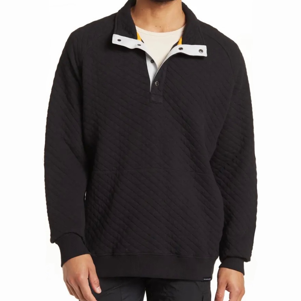 Be Boundless Diamond Quilt 1/4 Button Pullover